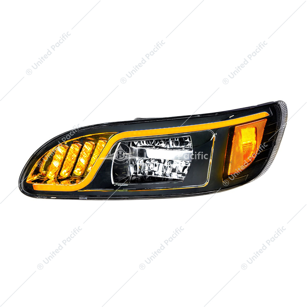 Headlight Assembly With Crystal Halogen Bulbs & 304 SS Housing For