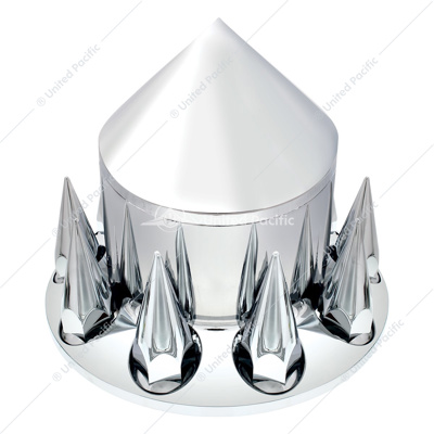 Spike Rear Axle Cover With 33mm Spike Thread-On Nut Covers - Chrome