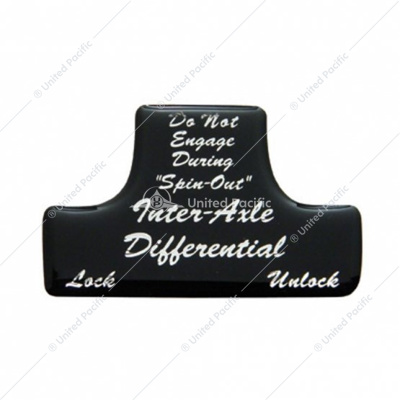"Axle Differential" Switch Guard Sticker Only - Black