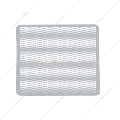 304 Stainless Grille Mesh For Peterbilt 379 With Extended Hood - Alternating Round Holes