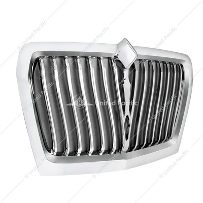 Chrome Curved Style Grille With Bug Screen For 2018-2024 International LT