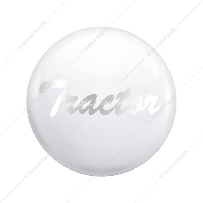 "Tractor" Glossy Air Valve Knob Candy Color Sticker-Pearl White