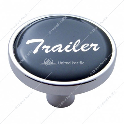 "Trailer" Short Air Valve Knob - Black Glossy Sticker