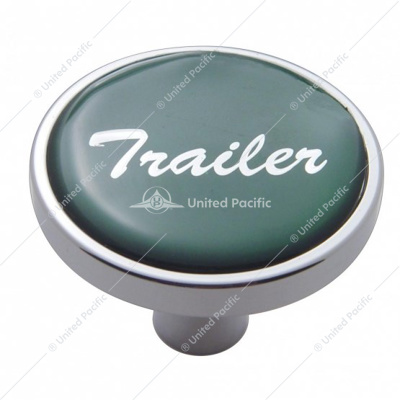 "Trailer" Short Air Valve Knob - Green Glossy Sticker