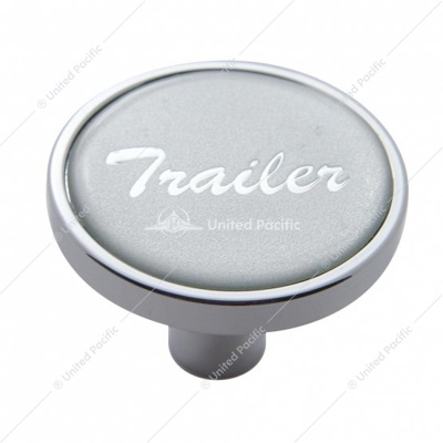 "Trailer" Short Air Valve Knob - Silver Glossy Sticker