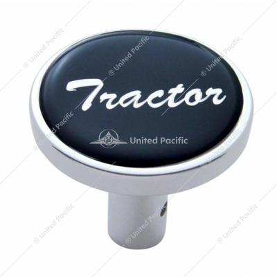 "Tractor" Long Air Valve Knob - Black Glossy Sticker