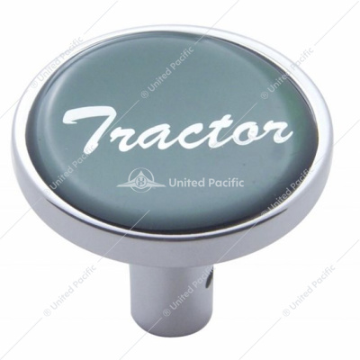 "Tractor" Long Air Valve Knob - Green Glossy Sticker