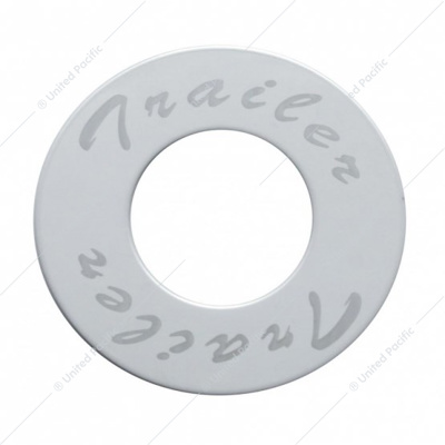 Stainless Deluxe Air Valve Knob Plaque Only With Crystal Cutout