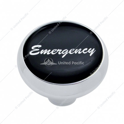 "Emergency" Deluxe Air Valve Knob - Black Glossy Sticker
