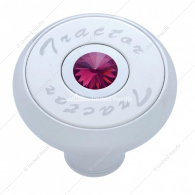 "Tractor" Deluxe Air Valve Knob - Purple Crystal