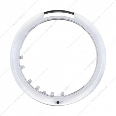 Stainless Steel "Classic" Headlight Bezel With LED Turn Signal Cutout