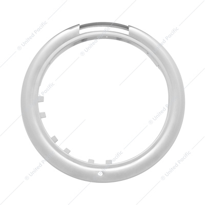 Stainless Steel Classic Headlight Bezel With Turn Signal Cutout