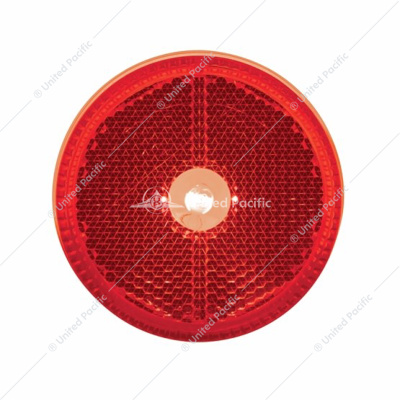 2-1/2" Round Reflectorized Light (Clearance/Marker) - Red Lens