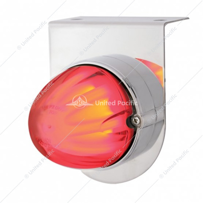 Stainless Light Bracket With 9 LED Dual Function Watermelon GloLight - Red LED/Clear Lens