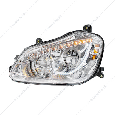 High Power 45 LED Headlight With Sequential Turn Signal For 2013-2021 Kenworth T680