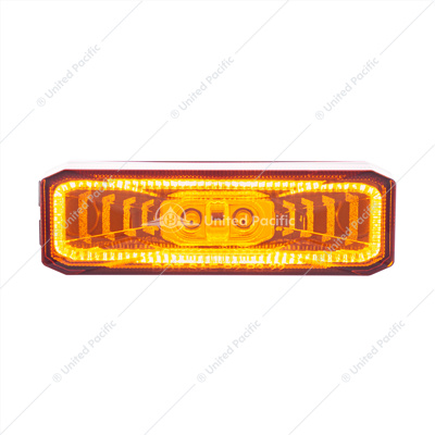 10 LED Rectangular Abyss Light (Clearance/Marker) - Amber LED/Amber Lens