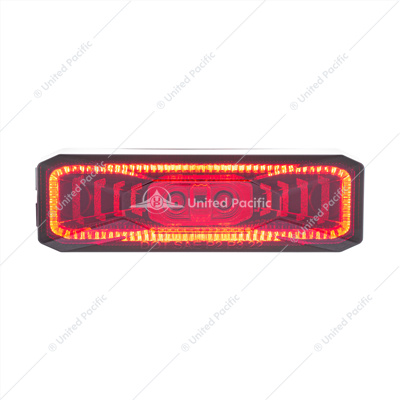 10 LED Rectangular Abyss Light (Clearance/Marker) - Red LED/Red Lens