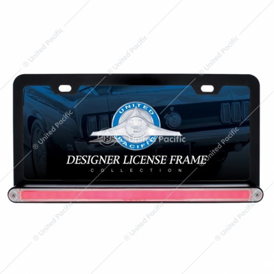Black License Plate Frame With 24 LED 12