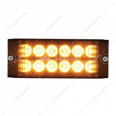 12 High Power LED Low Profile Warning Lighthead - Amber LED