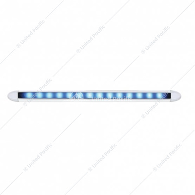 14 LED 6" Slim Light Bar - Blue LED/Clear Lens