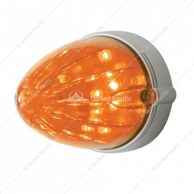 19 LED Watermelon Grakon 1000 Flush Mount Kit - Amber LED/Dark Amber Lens