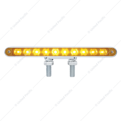 20 LED 9" Double Face Light Bar - Amber LED/Amber Lens