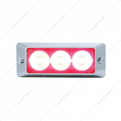 3 High Power LED Warning Light - Red LED