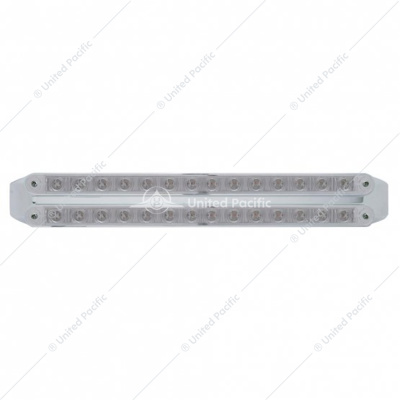Dual 14 LED 12" Turn Signal Light Bars - Amber LED/Clear Lens