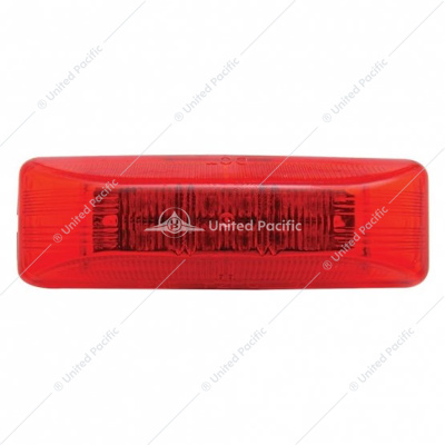 12 LED Rectangular Light (Clearance/Marker) - Red LED/Red Lens (Bulk)