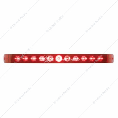 11 LED 17" Light Bar Only (Stop, Turn & Tail) - Red LED/Red Lens
