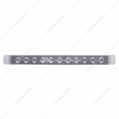 11 LED 17" Light Bar Only (Stop, Turn & Tail) - Red LED/Clear Lens
