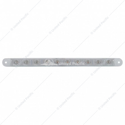 10 LED 9" Turn Signal Light Bar - Amber LED/Clear Lens (Bulk)
