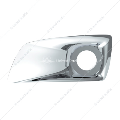 Chrome Plastic Fog Light Cover With Cab Light Opening For 2007-2017 KW T660