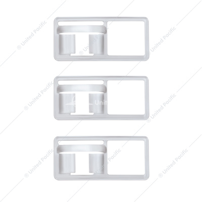 Chrome Toggle Switch Trim For Freightliner - Old Style (Card of 3)