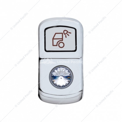 "Load Light" Rocker Switch Cover With Clear Crystal