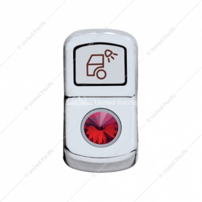 "Load Light" Rocker Switch Cover With Red Crystal