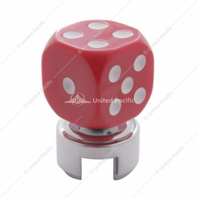 Red Dice Gearshift Knob With 13/15/18 Speed Adapter