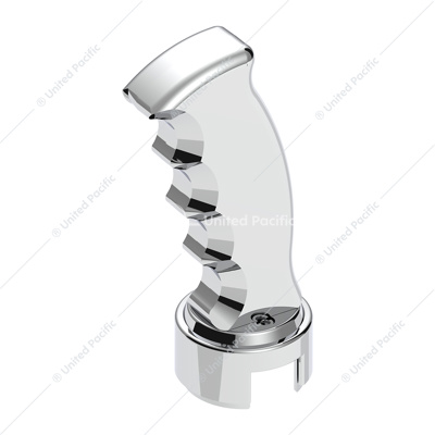 Thread-On Pistol Grip Gearshift Knob With Chrome 13/15/18 Speed Adapter - Chrome