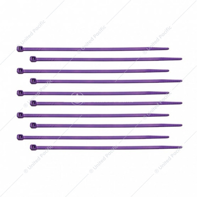 6" Nylon Cable Ties - Purple (10-Pack)