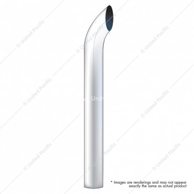 6" Curved Plain Bottom Exhaust - 36" L