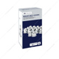 1-1/2" x 2-3/4" Chrome Plastic Bullet Nut Covers With Flange - Push-On (20-Pack)