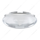4 Even Notched Chrome Pointed Front Hubcap - 7/16" Lip