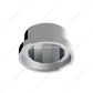 3/4" X 5/8" Chrome Plastic Flat Top Nut Covers - Push-On (10-Pack)