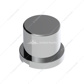 15/16" x 1-3/16" Chrome Plastic Flat Top Nut Covers - Push-On (Color Box of 60)