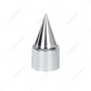 33mm X 4-1/4" Chrome Plastic Stiletto Nut Covers - Thread-On (10-Pack)