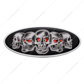 Chrome Die Cast Skull Emblem