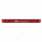 17-5/16" Stainless Light Bracket With 11 LED 17" Light Bar - Red LED/Red Lens
