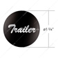 "Trailer" Glossy Air Valve Knob Candy Color Sticker - Glossy Black