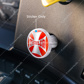 "Trailer" Maltese Cross Air Valve Knob Sticker Only - Orange