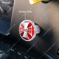 "Trailer" Maltese Cross Air Valve Knob Sticker Only - Red